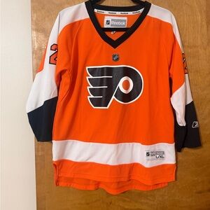 PHILADELPHIA FLYERS JAMES VAN RIEMSDYK REEBOK NHL HOCKEY JERSEY YOUTH L/XL